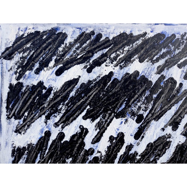 Abstract Original Oil Painting inspired by Cy Twombly. Oil on canvas grain Fine Art paper. Original artwork by Diane...