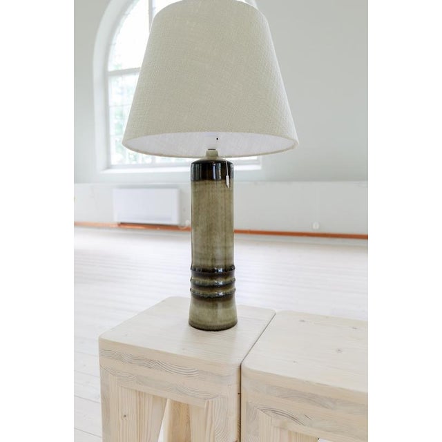 1970s Mid-Century Modern Table Lamps in Stoneware by Olle Alberius for Rörstrand, 1970s, Set of 2 For Sale - Image 5 of 13
