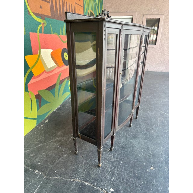 Antique Federal Display Cabinet For Sale - Image 9 of 12