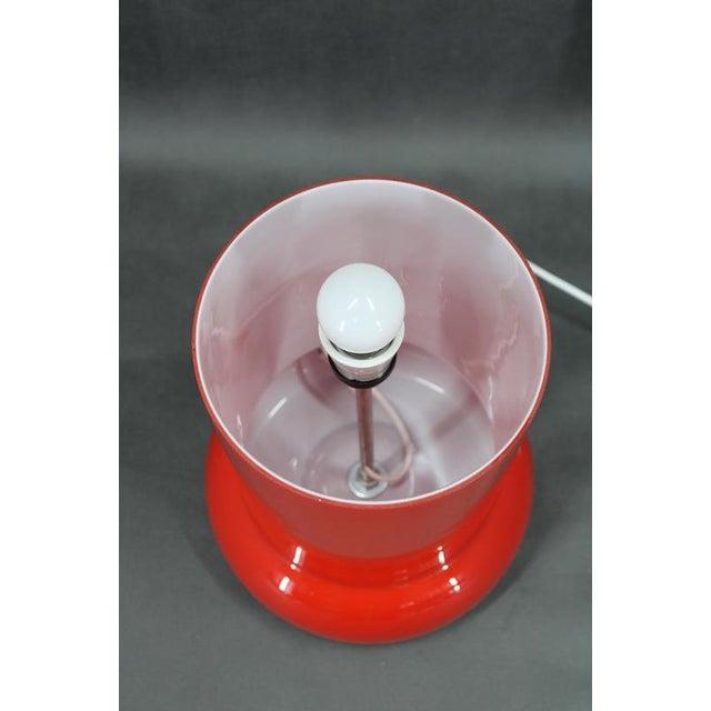 Opaline Glass Mushroom Table Lamp, 1970s For Sale - Image 4 of 9