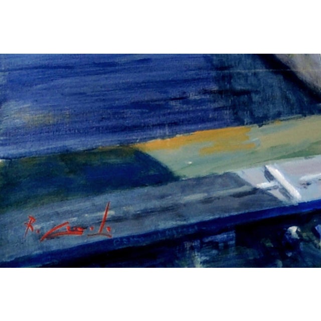 2000 - 2009 Renato Criscuolo, Il Molo Beverello, 2006, Oil on Canvas For Sale - Image 5 of 7