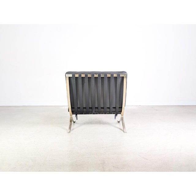 Black Barcelona Chair by Mies van der Rohe for Knoll International For Sale - Image 6 of 18