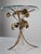 Mid-Century Modern Gilt Metal Floral Rose Side Table, 1970s For Sale - Image 11 of 18