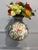 Mid 20th Century Chinese Chinoiserie Round Floral Vase For Sale - Image 9 of 12