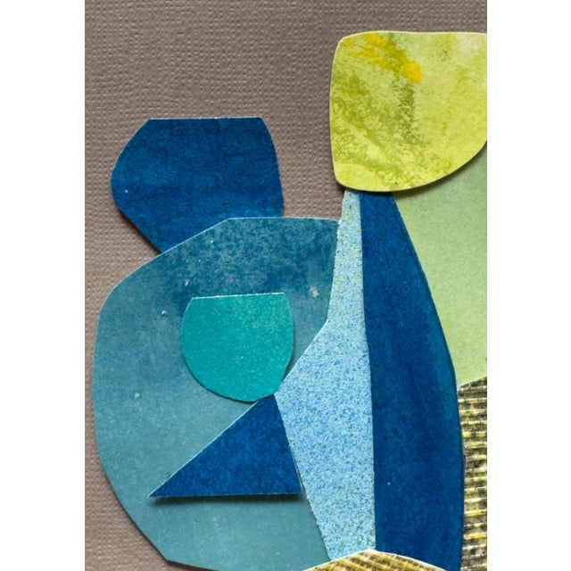 Abstract "Petal 3" Original Mixed-Media Collage on Paper by Zac Woodiel For Sale - Image 3 of 10