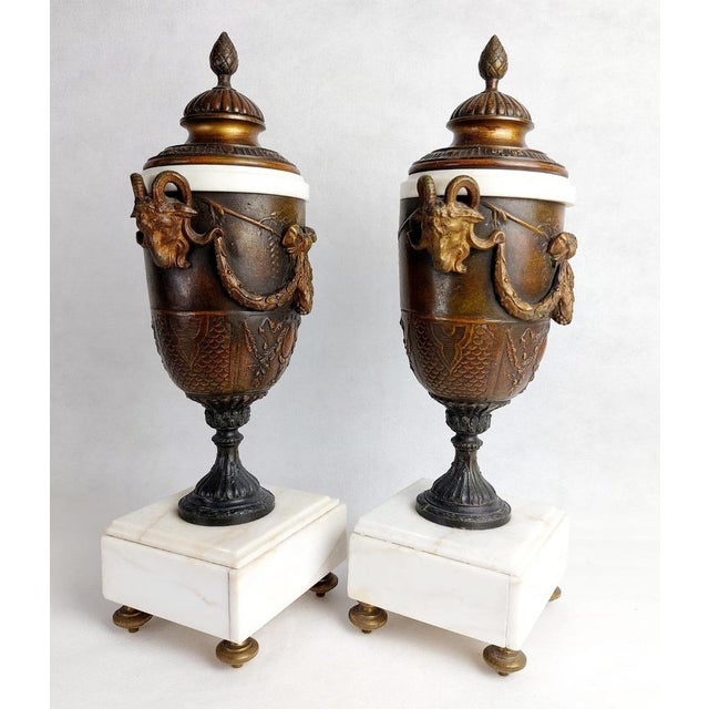 Large Antique Fireplace Clock Set, 1850, Set of 3 For Sale - Image 13 of 14