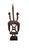 A superb hand-carved wooden Chi Wara (or Ci Wara) antelope headdress associated with the Bamana people of Mali, West...