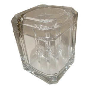 1980s Modernist Carlisle Lucite Ice Bucket Style of Alessandro Albrizzi Italy