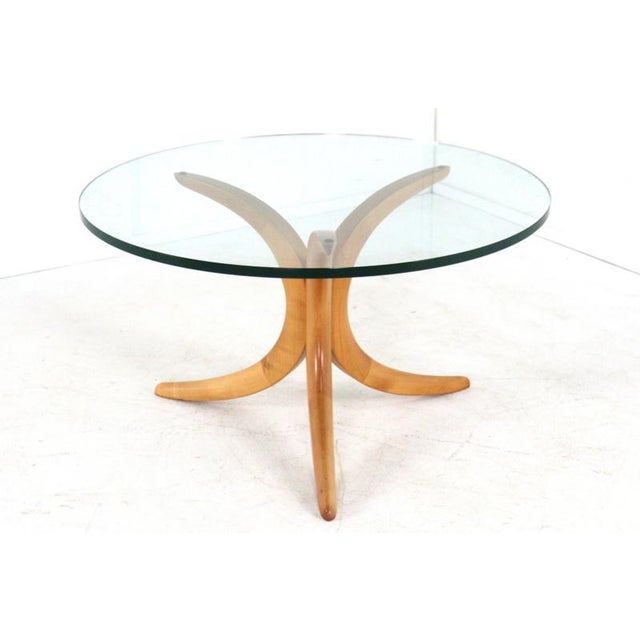Coffee Table with Boomerang Legs and Glass Top from Alma Möbel, 1960s For Sale - Image 10 of 13