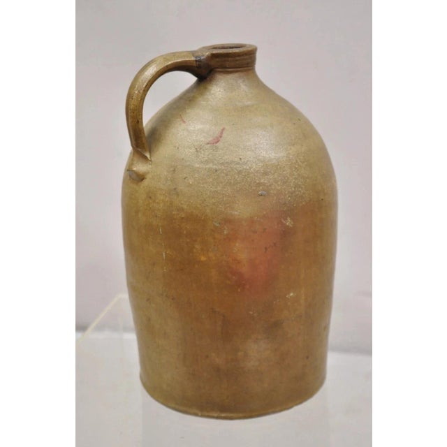Ceramic Antique Stoneware Pottery 2 Gallon Water Jug Pitcher Cobalt Blue Painted "2" For Sale - Image 7 of 13