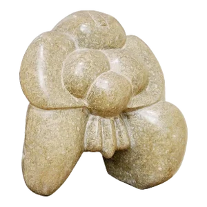 Late 20th Century Abstract Primitive Sculpture by WP Katz, "The Green Man"