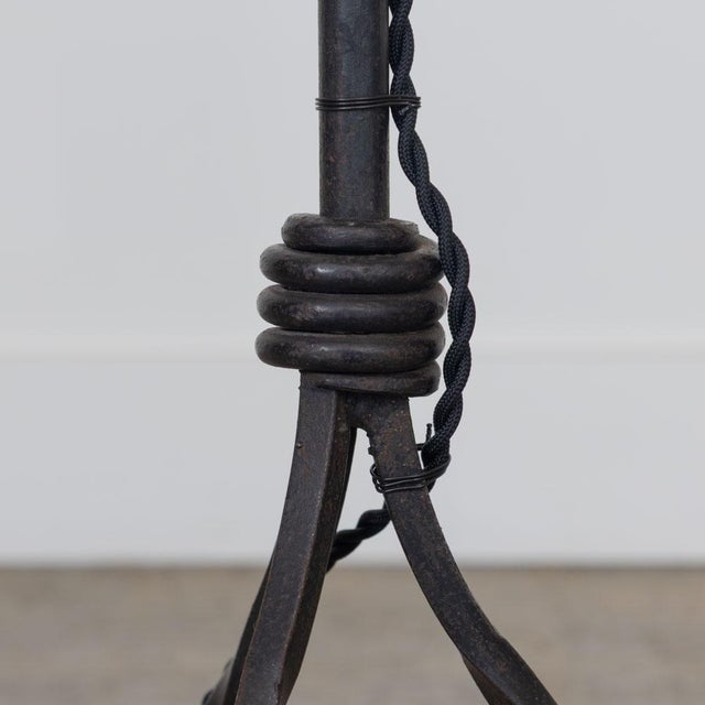 1940s French Adjustable Iron Floor Lamp For Sale - Image 13 of 15