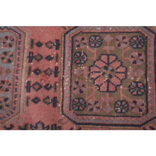 1960s Turkish Hand Knotted Vintage Long Runner Rug - Stair Carpet 2'6'' X 21'9'' For Sale - Image 6 of 10