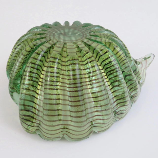 1950s Ercole Barovier Zebrati Glass Bowl For Sale - Image 11 of 12