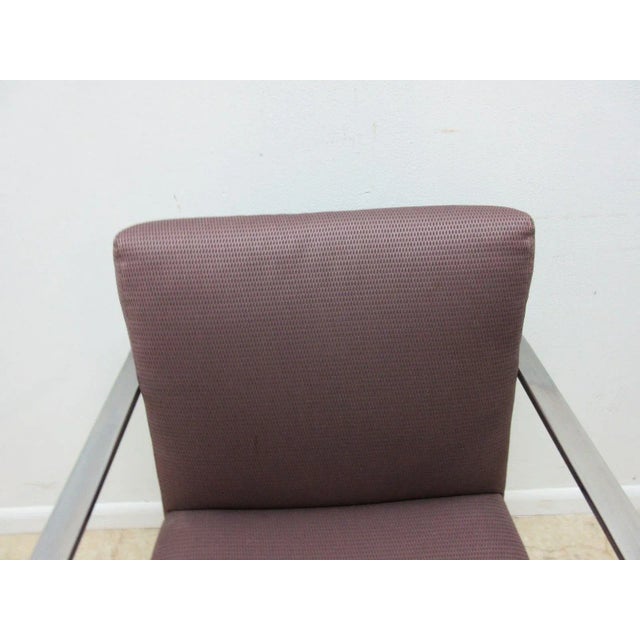 Vintage Chrome Flat Stock Club Chair For Sale In Philadelphia - Image 6 of 9