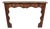 Antique Italian Provincial Carved Serpentine Scalloped Walnut Fireplace Mantel For Sale