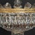 Large Five-Light Crystal Ceiling Lamp, 1950s For Sale - Image 4 of 8