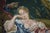 Romantic Tapestry in a Frame Resting Shepherds For Sale - Image 4 of 4