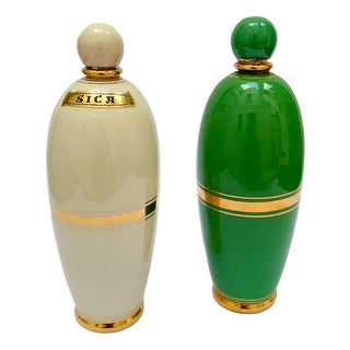 Vintage Ceramic Bottles from Pucci, 1950s, Set of 2 For Sale
