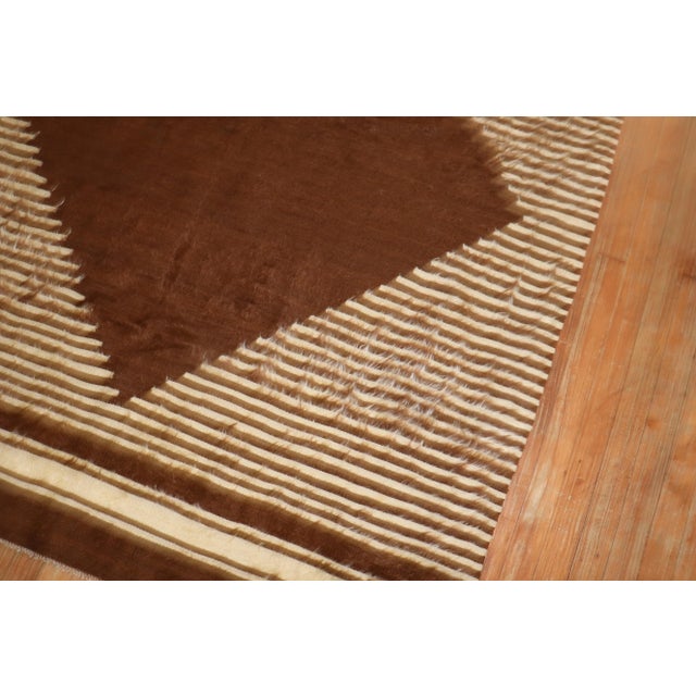 Vintage Tribal Mohair Rug, 4'10'' X 6' For Sale In New York - Image 6 of 7