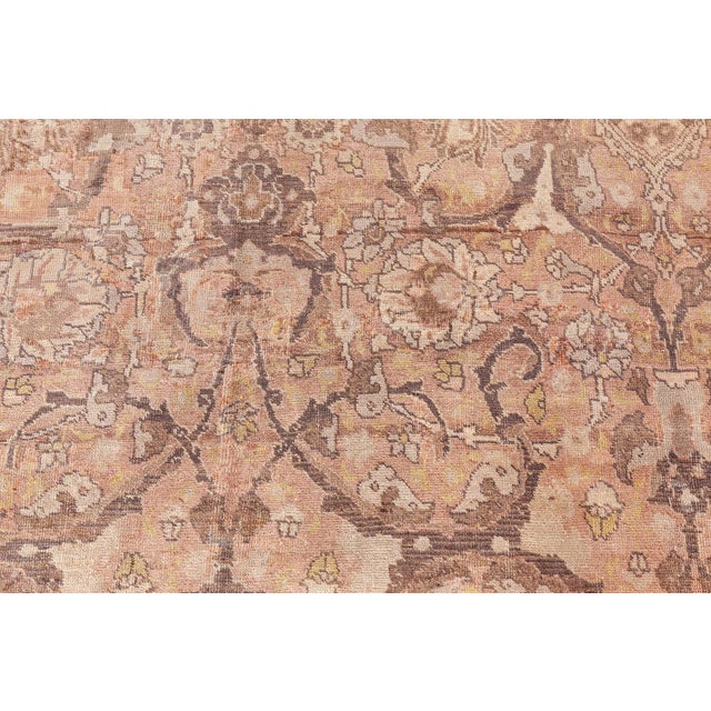 Authentic 19th Century Persian Tabriz Carpet For Sale - Image 11 of 12