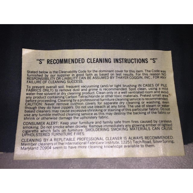 1980s Vintage Milo Baughman Swivel Clam Chair For Sale - Image 9 of 13