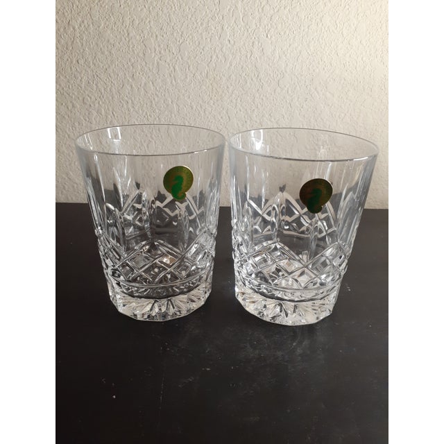 1980s Vintage Waterford Crystal Lismore Glass Tumblers- Set of 2 For Sale - Image 5 of 7