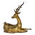 Mid 20th Century Gilt Metal Moroccan Deer Statue For Sale