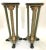 Late 19th Century Late 19th Century Pair of Carved Wood Pedestal Stands With Green & Gold Painted Finish For Sale - Image 5 of 9