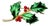1950s Vintage Americana Boho Chic Christmas Holly Branch Brooch, Mylu Designs. For Sale