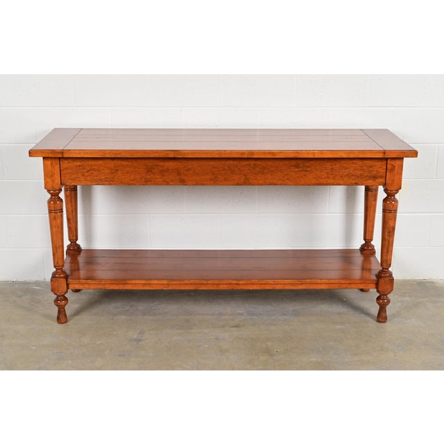 Baker Furniture Company Baker Furniture Italian Provincial Carved Maple Sideboard Buffet or Console Table For Sale - Image 4 of 12