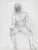 Mid-Century Modern 1950s Paul McCarron Male Figure Drawing For Sale - Image 3 of 3