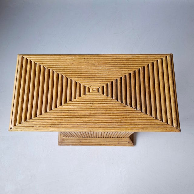 Pencil Reed Rattan Column, 1970s-1980s For Sale - Image 8 of 9