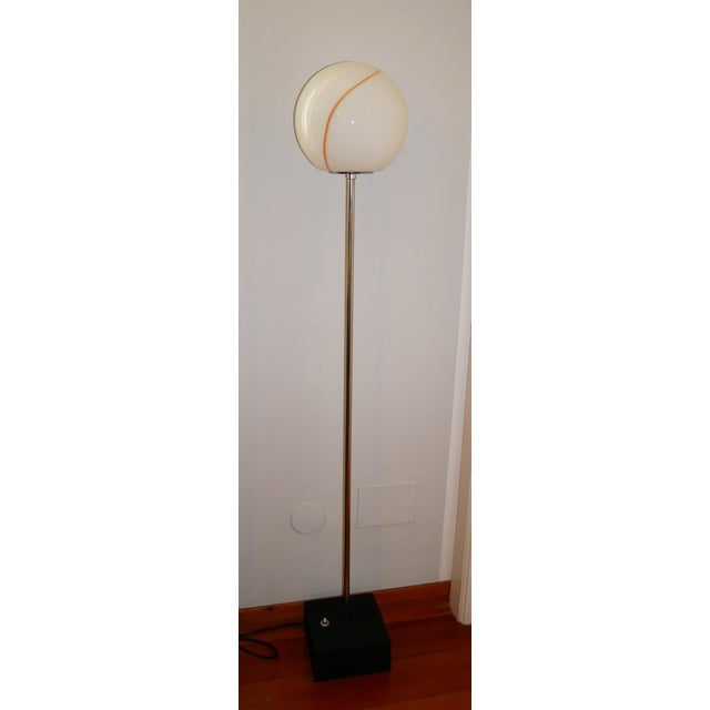 Floor Lamps Model Tallo 150 and Tallo 193 in Murano Glass by Roberto Pamio for Leucos, Italy, 1972, Set of 2 For Sale - Image 3 of 6