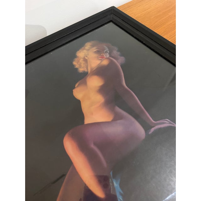 Vintage Earl Moran "A Modern Eve" Framed Pin-Up Print | Hollywood Glamour | Mid-Century Wall Art | 20 X 24 For Sale - Image 4 of 8