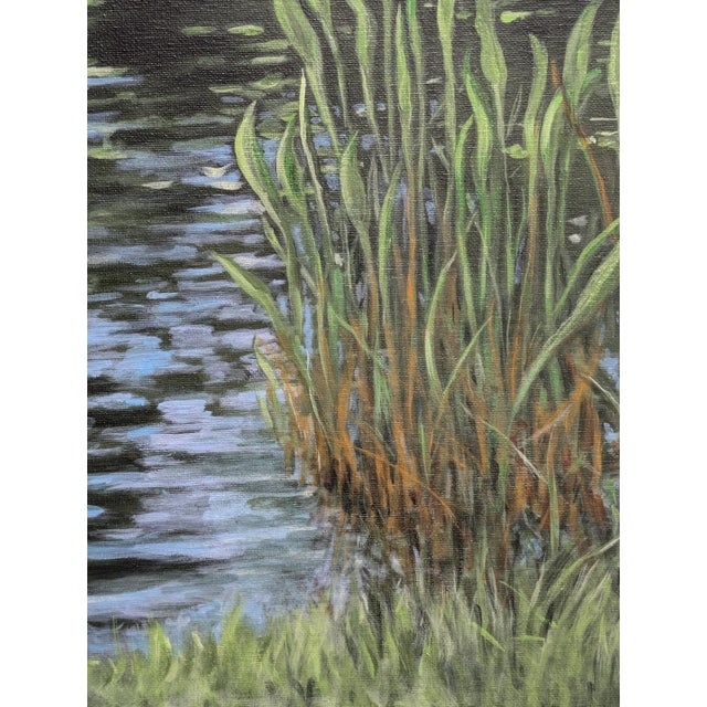 Painting is 20x24 on canvas. the stretcher bar ia 3/4 inch deep on the sides. There are no defects or damages to it. Newly...