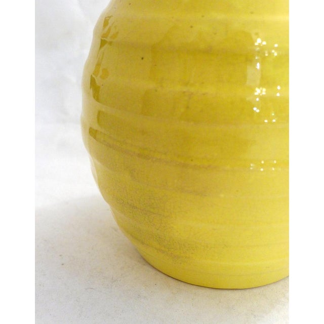 1950s Art Deco Yellow Pitcher from Faïence d'Orchies, France, 1950 For Sale - Image 5 of 12