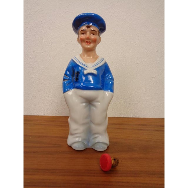 Mid-Century Modern Porcelain Sailor Rum Bottle from Lehment, Germany, 1950s For Sale - Image 3 of 18