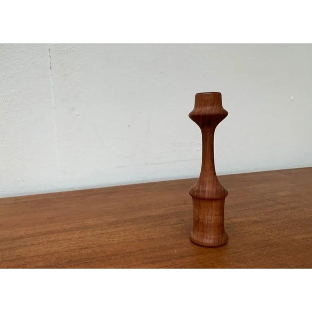 Mid-Century Danish Teak Candleholder from Rasmussen Copenhagen, 1960s For Sale - Image 10 of 13