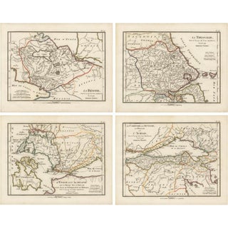 Ancient Greece Maps from Ambroise Tardieu, 1825, Set of 4 For Sale
