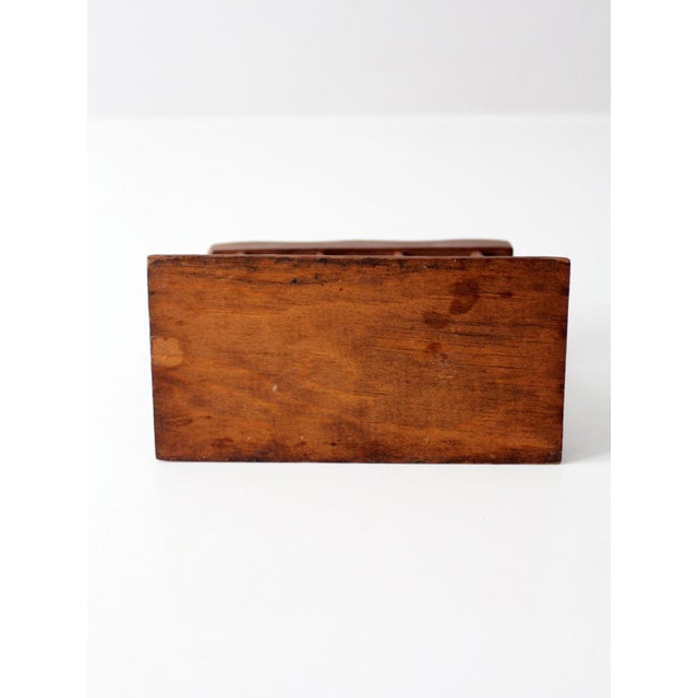 Mid 20th Century Mid-Century Modern Wood Napkin Holder For Sale - Image 11 of 12