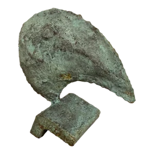 Late 20th Century Brutalist Style Artist Made Bronze Plague Doctor Sculpture