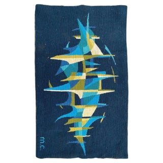 Modern French Tapestry with Gilles Duvert, 1970s For Sale