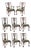 George III Style Mahogany Dining Chairs, 8 For Sale