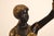 Brass Late 20th Century Neoclassical Style Pair Of Bronze Figural Torchere Floor Lamps For Sale - Image 8 of 18
