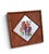 Late 20th Century Vintage Bamboo & Woven Rattan Wall Mirror With Hand-Painted Tropical Parrots For Sale - Image 5 of 8