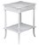 Wood Vintage White Bedside Accent Table For Sale - Image 7 of 9