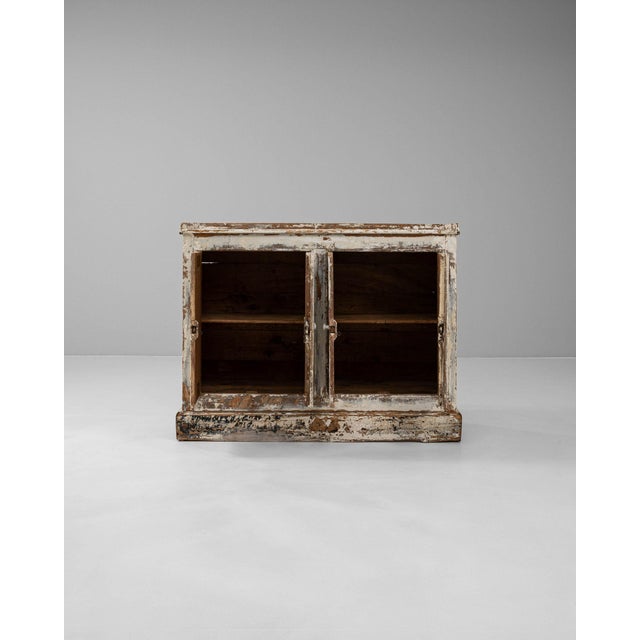 19th Century 19th Century France Antique White Wood Storage Cabinets & Cupboards For Sale - Image 5 of 11