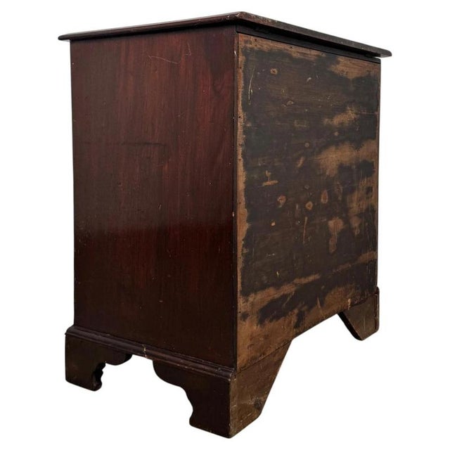 18th Century English Antique Georgian Storage Box with Trompe-L'œil Drawers For Sale - Image 10 of 12