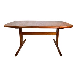 Danish Teak Dyrlund Style Dining Table For Sale